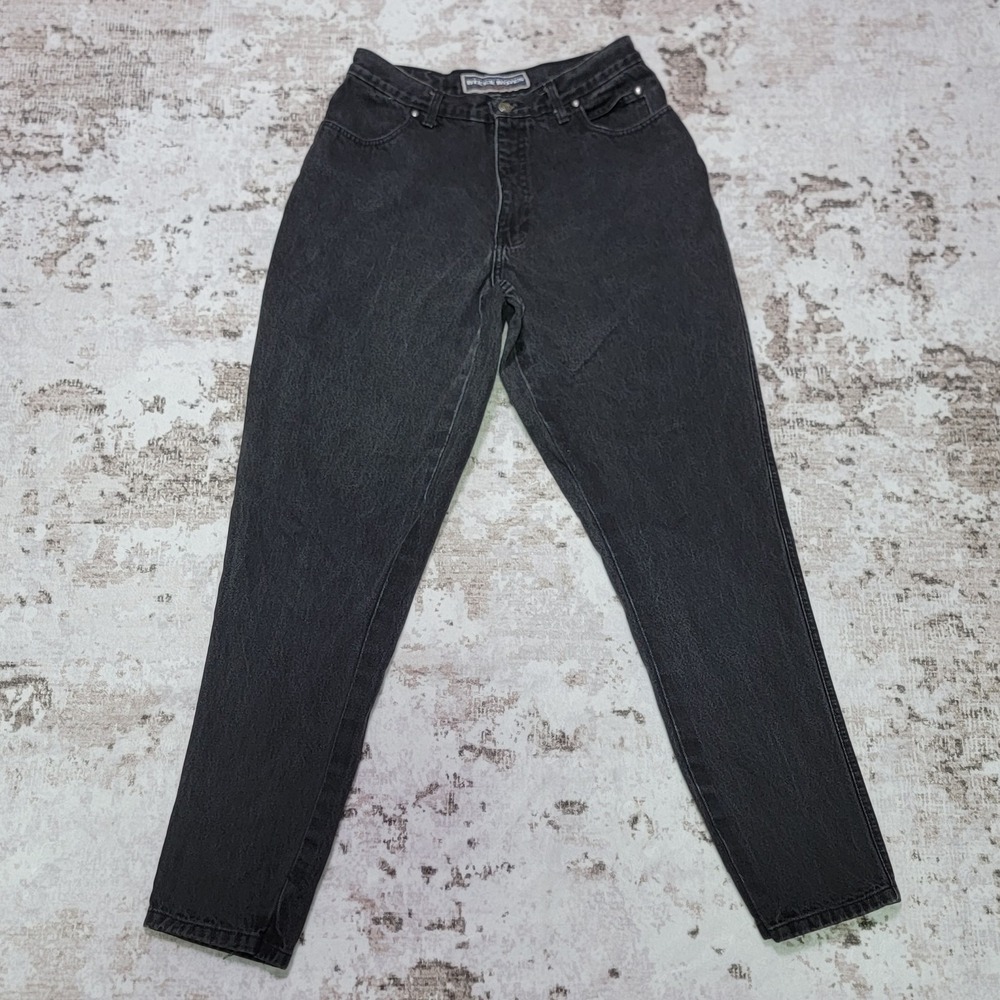 Vintage Harley Davidson Biker Blues Black Womens Jeans Size 14 Made In USA Y2K